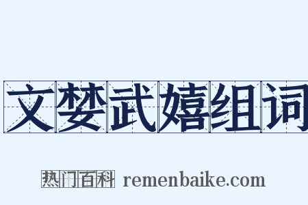 文婪武嬉组词是什么意思的图片